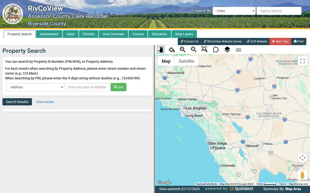 Jurupa Valley people search with RivCoView property address and APN